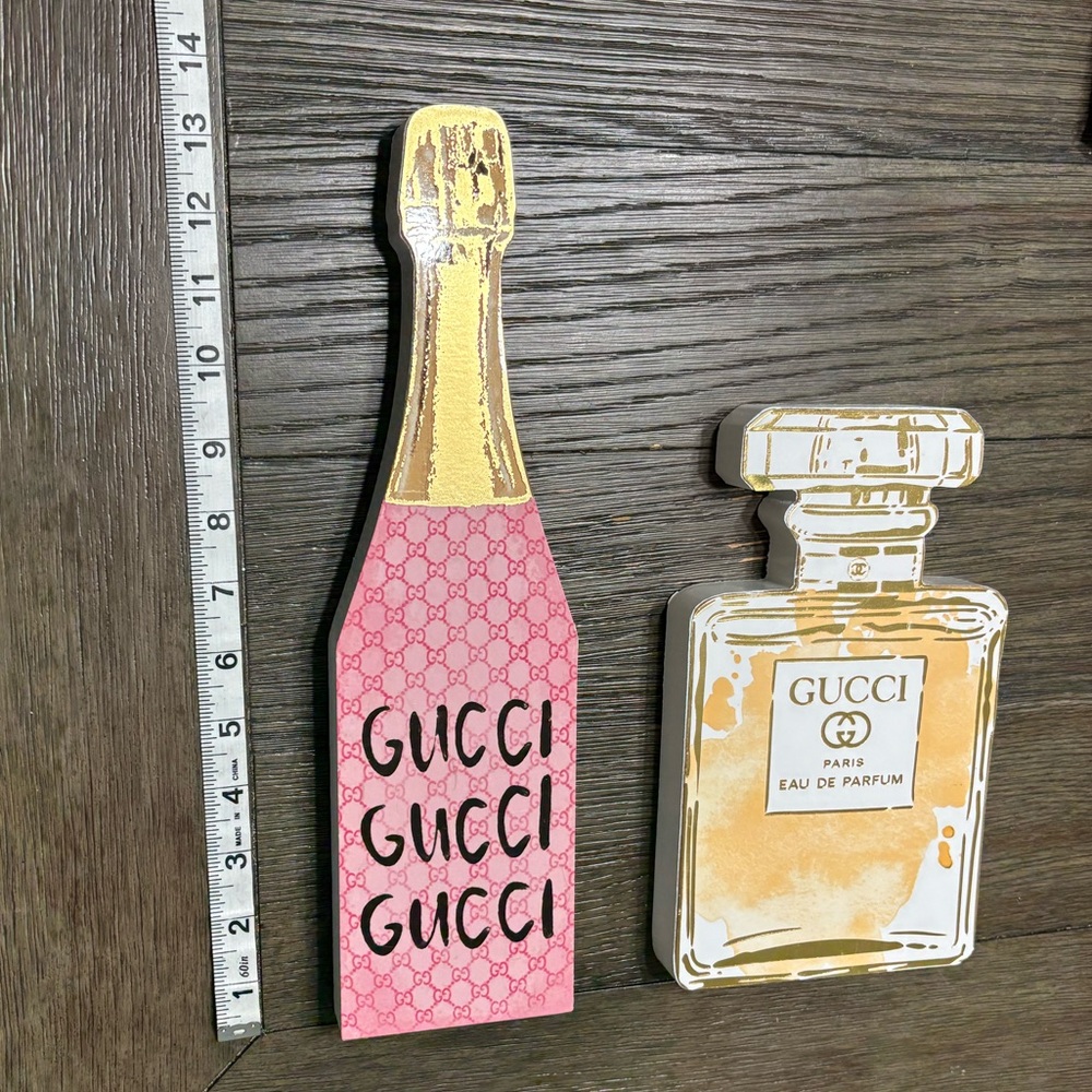 Gucci Pink and Gold Decorative Set